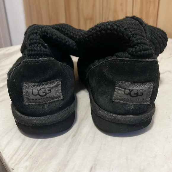 Ugg black tall Bailey button sweater boots - Picture 3 of 11